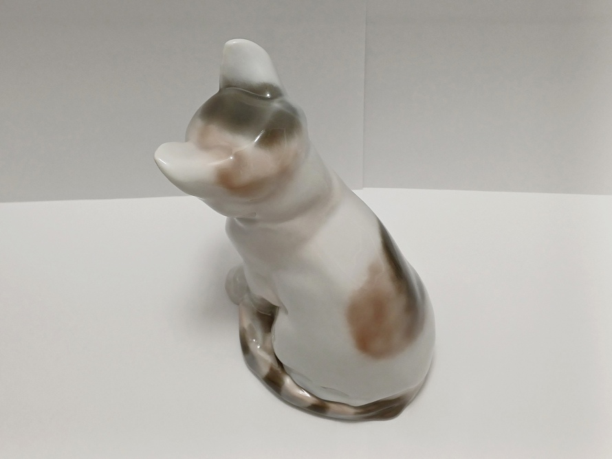 velká porcelánová kočka Rosenthal, W. Zügel, Art Deco