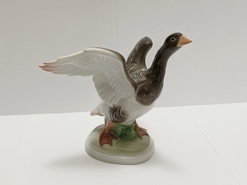 porcelánová husa, O. Obermeier, Rosenthal
