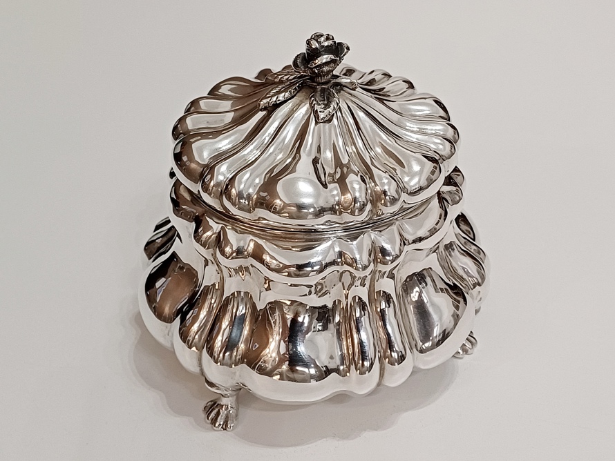 dóza, cukřenka, stříbro, Ag 800, 404,25 g, RU
