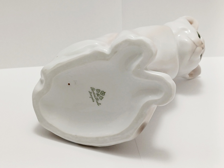 velká porcelánová kočka Rosenthal, W. Zügel, Art Deco