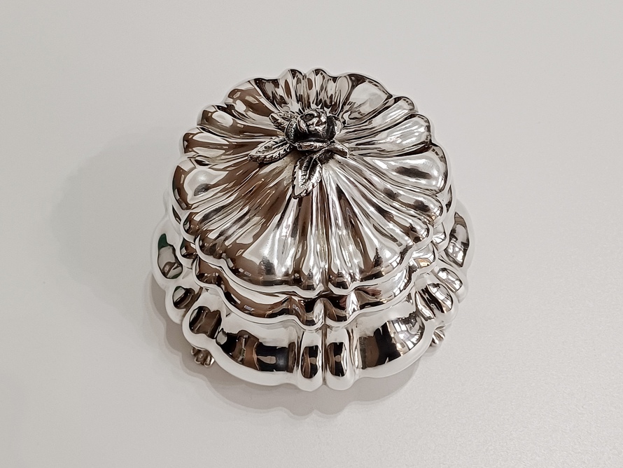 dóza, cukřenka, stříbro, Ag 800, 404,25 g, RU