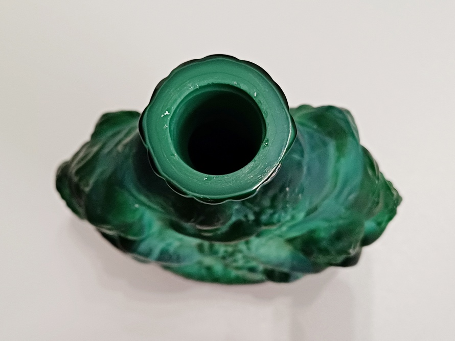flakon Art Deco, Schlevogt, kolekce Ingrid, malachit 